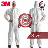 3M รุ่น 4510 ขนาดใหญ่(Size L) ชุดป้องกันสารเคมี เหมาะสำหรับห้องปราศจากเชื้อ ป้องกันฝุ่นละออง และสารเ