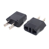 US Universal Travel Plug Two Flat Pins Adapter Convert To Canada AC Power Plug 6A 250V