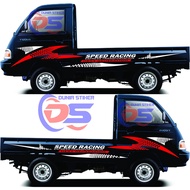 Stiker Mobil Pick Up SPEED RACING Stiker Pick Up Colt T 120ss New Carry Futura