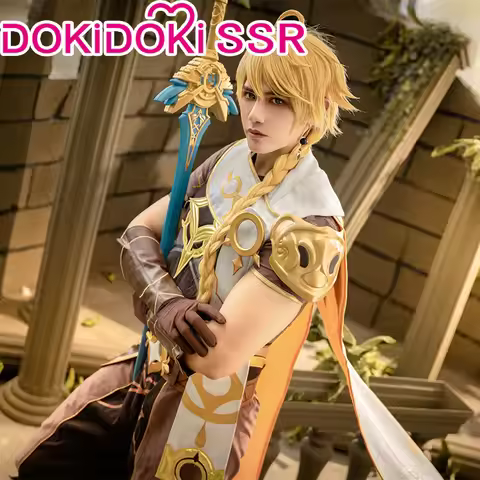 【Ready for Ship】Traveler Aether Cosplay Game Genshin Impact Cosplay Costume DokiDoki-SSR Traveler Ae