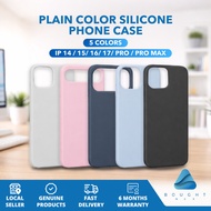 Boughtnex Plain Color Silicone Phone Case Compatible with IPhone 17/16/15/14 Pro Max - Durable Cover