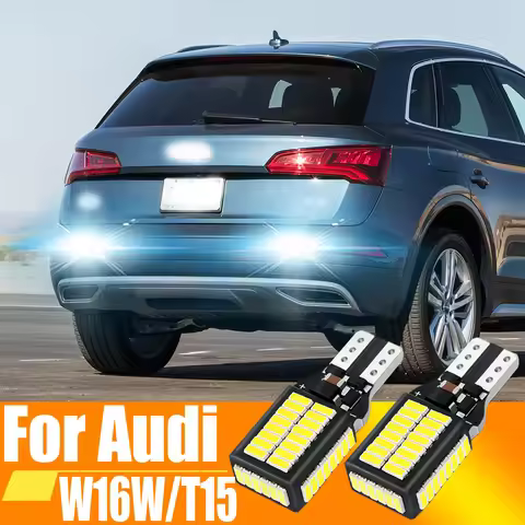 2pcs W16W T15 921 912 LED Canbus Reverse Light Bulbs On Car Back Up Lamp For Audi 8U Q5 8R Q7 4L TT 