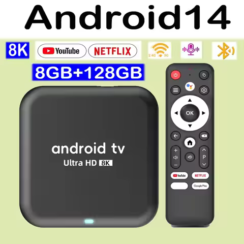 Original Smart TV Box Android 14 Q18 Streaming Media Player Rackchip RK3518 Dual Wifi 2.4G&5G 8K Goo