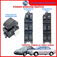 TOYOTA COROLLA 1996-2000 AE111 EE110 EE111 POWER WINDOW SWITCH MAIN MASTER SINGLE SUB 1997 1998 1999