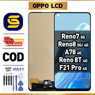 LCD OPPO reno 7 5G/ 8 5G 4G/ 8T 4G/ A78 4G/ F21 Pro 4G Compatible For Glass Original Touch Screen Di