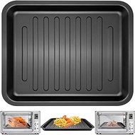 Air Fryer Toaster Oven Accessories for COSORI 12 in 1 C130 CS130 CO130 Convection Oven, 14’’*12’’ Non-Stick Rectangle Air Fryer Rack Replacement Parts Grill Pan Grill Plate Crisper Plate Tray