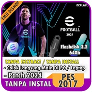 Flashdisk Game PC - PES 2017 PATCH 2024 Colok Langsung Main Tanpa Install / Game PC PES 2017 / emjio