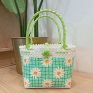Beg Anyaman Sarawak | Penan Bag with Decoupage | Penan Handmade | Penan Bag Hand Woven | Handmade Ba