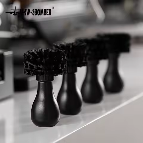 MHW-3BOMBER ABS Cleaning Brush Coffee Basket Cleaning Brush Suitable for 51-58mm Basket Home Barista