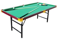 ✅Ready Stock✅ Adult Standard 1.8M Folding Foldable Billiards Snooker Pool Table Commercial Portable Imitation Mahogany