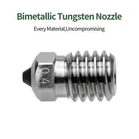 Bimetallic Nozzles For Bambu Lab P1P P1S X1 X1C Hotend Hardened Steel Nozzle Copper Plating For Bamb