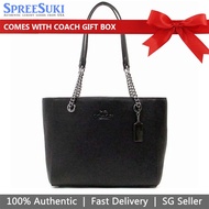 Coach Handbag In Gift Box Cammie Chain Tote Shoulder Bag Black # C8147