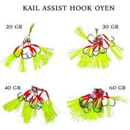 Fishing hook | ASSIST OYENHOOK hook for jigging, double assist hook model, STRONG & STRONG