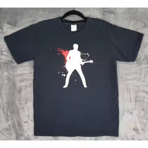 Bryan Adams Concert T Shirt Size: M - Tour 0708 Graphic Print - Vintage Band Tee