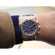 Audemars Piguet AP Royal Oak 41mm Rose Gold Blue Chronograph Automatic Mechanical Watch 26240OR.OO.D