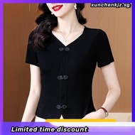 Orecca - Bai Lu Women's Short Sleeve Chinese New Year CNY Top
