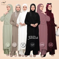 Suit Mini Jubah Abaya Jauza Jubah Seluar Muslimah Ironless Set Umrah Haji