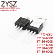5PCS BT136 600D BT136-600 BT137-600D BT138-600D BT139-600D BT136-600E BT136-600D TO-220 Field Effect