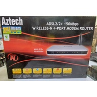 Aztech 4-Port ADSL2/2+ Wireless-G Modem Router (DSL605EW)