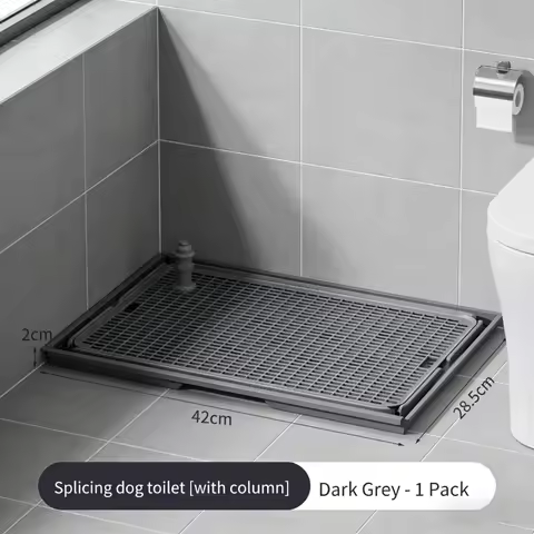 Anti-Squat Urine Bowl Flat Plate Dog Toilet 1pc 42*28.5*2cm Snap-On for Medium Small Dogs Pet Cleani