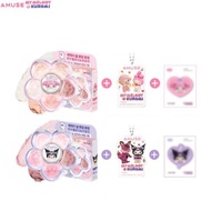 AMUSE Flora Eye Palette + Acrylic Keyring + Sticker Set 3items [AMUSE X MY MELODY & KUROMI][Limited 