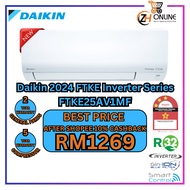 [NEW 2024 MODEL] DAIKIN FTKE-A Series R32 Standard Inverter 1.0HP-2.5HP Air-Conditioner FTKE25A FTKE