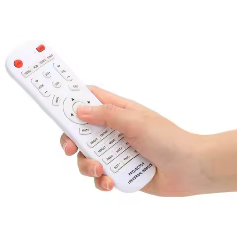 Universal Projector Remote Control, White Universal Remote Control for Projector Universal Smart Pro
