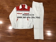 Quần áo bảo hộ lao động tay dài vải kaki tháng mát- DN12- Hình thật hàng sẵn