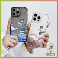 Untuk iphone 16 Sarung Telefon 11 12 13 14 15 Pro Max Casing Tanda Hidup xr xs Max 7 8 Plus Jelas Ke