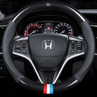 [FACTORY PRICE]Honda Car City Civic FC FD Jazz WRV BRV CRV HRV Carbon Fiber Leather Steering Cover P