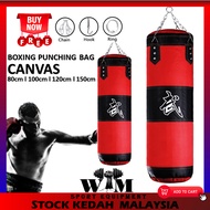 Cheapest Boxing Canvas Punching Bag MMA GYM Fitness Sanda Muay Thai Kicking Sandbag 60CM 80CM 100CM 
