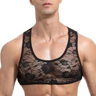 2024 SEXY Men's Mesh &amp; Lone Underwear, transparent lingerie, chest Harness, twiper, Exotic Night Clothes, เสื้อกั๊ก, ชุดชั้นใน QQE85