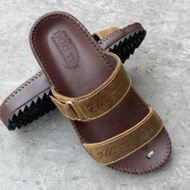 Dép Nam 2 quai ngang da bò cao cấp Mã số V13