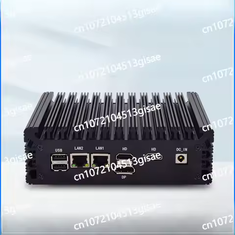 Mini Chassis Industrial Control Computer Host N100/N95/I3-N305 Fanless Soft Routing Industrial Multi