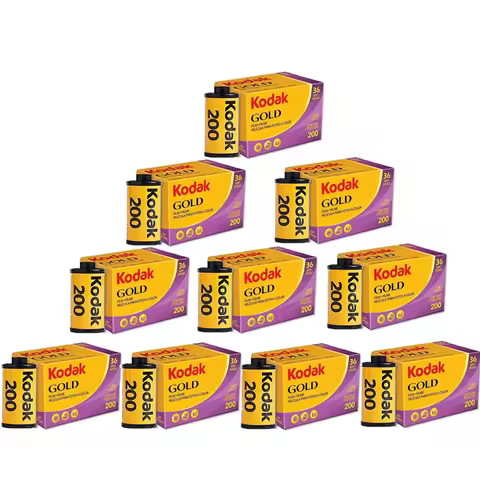 Kodak GOLD 200 35mm Film 36 Exposures per Roll for H35/M35 Cameras Saturated Color Negative Instant 