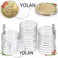 YOLANDAGOODS Coinning Capsules, Plastic  Acrylic Coin Capsule, Container Coin  Home