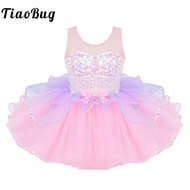 【cw】 Kids Ballet Tutu MeshTulle Costume Gymnastics Leotard Clothing