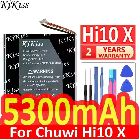 Tablet Battery 5300mAh For Chuwi Hi10 X Hi10X Tablet PC Accumulator 7-Wire Plug Batteria + Tools