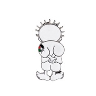 Palestine Barefoot Boy brooches metal alloy badge accessories Badge Hat Clothing Backpack