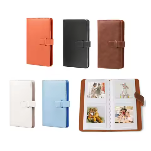 80 Pockets Retro PU Photo Album Fit For Instax Square Film For Fujifilm SQ1 SQ6 SQ20 SQ10 SP3 Camera