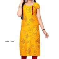 Hathi - 7073Plus Size Straight cut Long Kurtis 5XL, 6XL