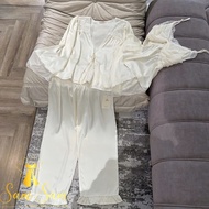 High Quality QC Women's 3-Piece Two-Piece Home Wear Set