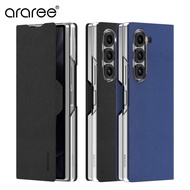 Araree BONNET Z Fold 6 Fold6เคส Saffiano ไดอารี่หนัง Samsung Galaxy เกาหลี