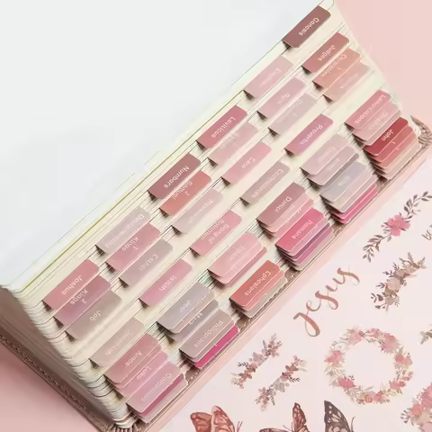75Pcs Laminated Bible Tabs Bible Index Tabs Tear-resistant Large Print Bible Book Tabs Bible Index B