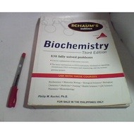 Schaums Outline of Biochemistry Third Edition used book textbook bio chemistry reviewer biology nmat