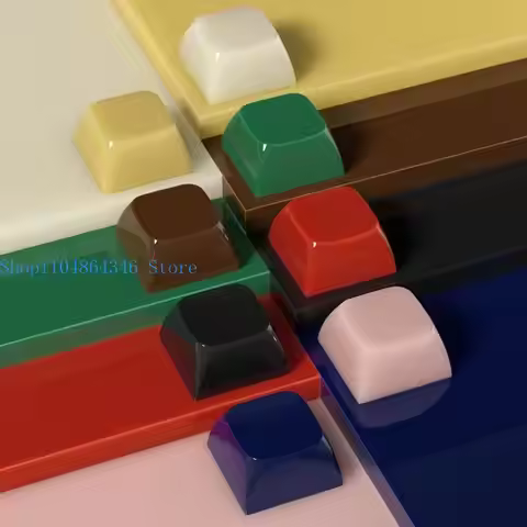 5pcs XDA Keycaps Quality PC Jade Like Finish Keycaps Smooth Texture for Mx Switches Mechanical Keybo