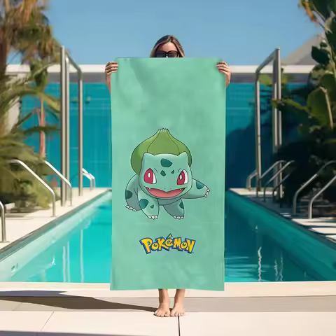 Large Bath Towels Bathroom P-Pokemones Bathroom Set Accessories Spa Quick Drying Towels Gym Towel Fo