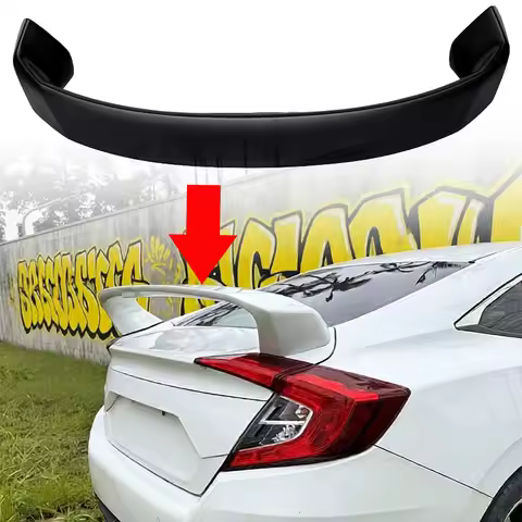 For 2016 2017 2018 2019 Honda Civic 10 Generation FC4 FC5 Spoiler Wings Rear Boot Lip Tail Wing Spor