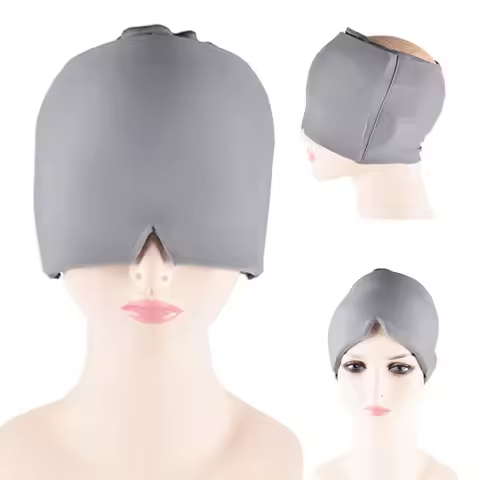 Gel Relief Headgear Migraine Relief Cap Ice Cap Cold Compress Therapy Cap Ice Head Wrap Pack Eye Mas
