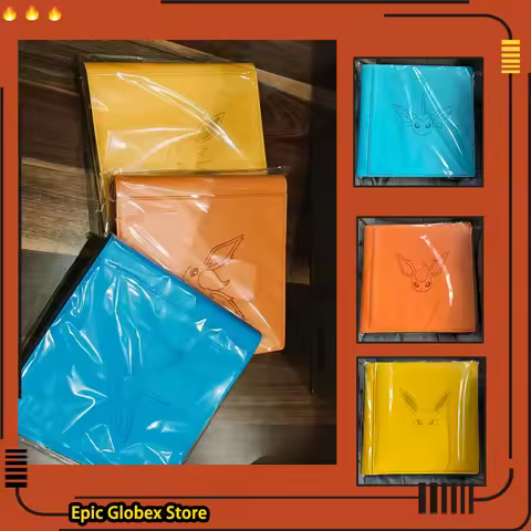 Original Game Ptcg Card Chinese Ibrahimovic Advanced Gift Box Reib Fire Eevee Water Eevee Custom Col